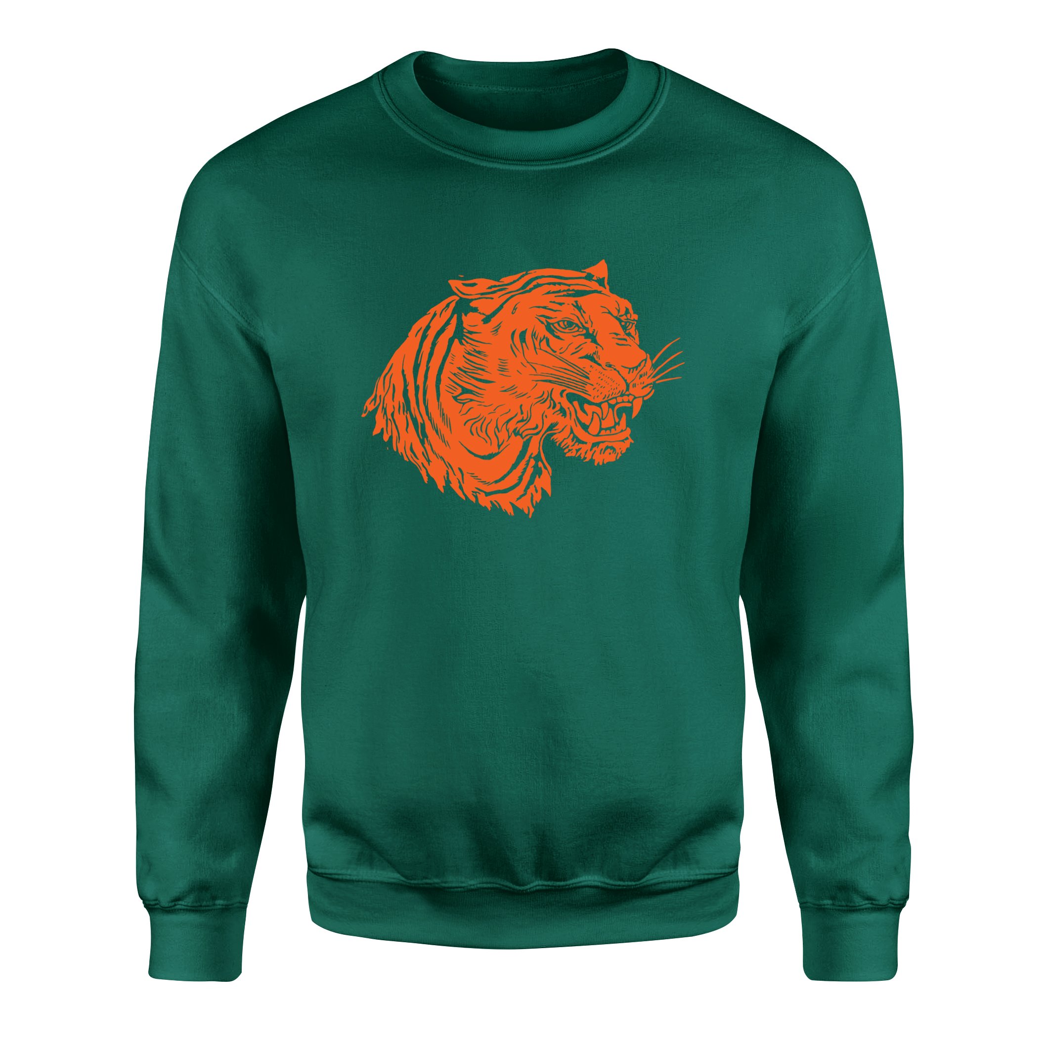 Clemson Tiger Print Sweatshirt XL - Nefti Yeşili