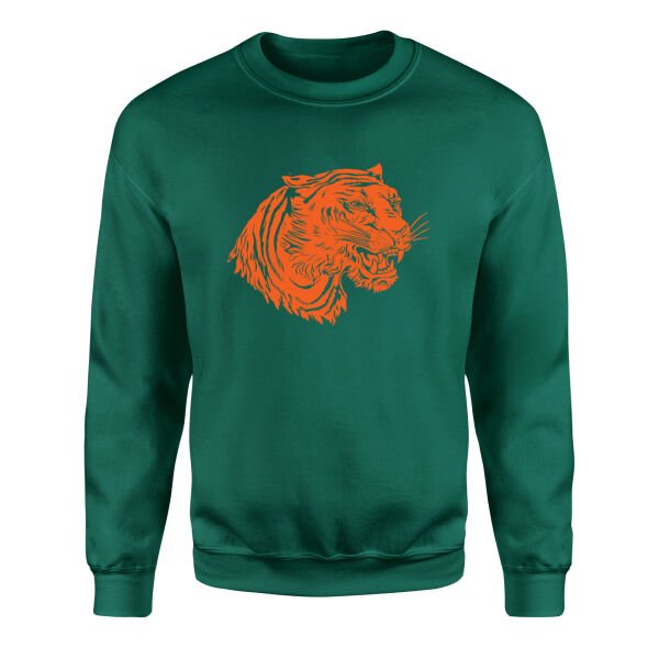Clemson Tiger Print Sweatshirt XL - Nefti Yeşili