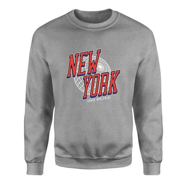 New York Sweatshirt M - Gri
