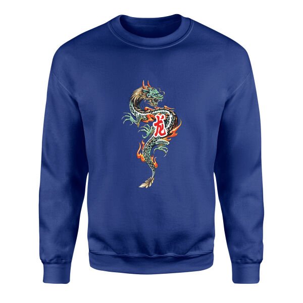 Dragon Sweatshirt L - İndigo Mavisi