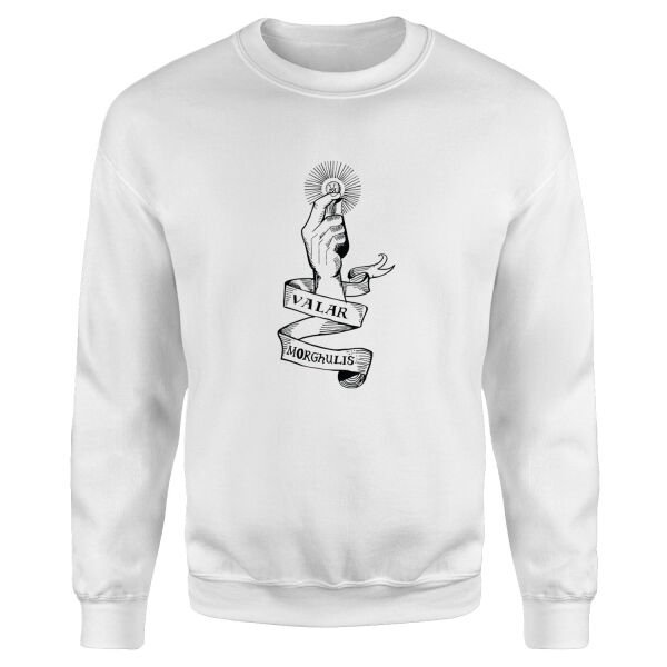 Valar Morghulis Sweatshirt L - Beyaz