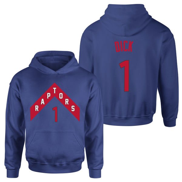 Gradey Dick 1 Raptors Jersey Hoodie S - İndigo Mavisi
