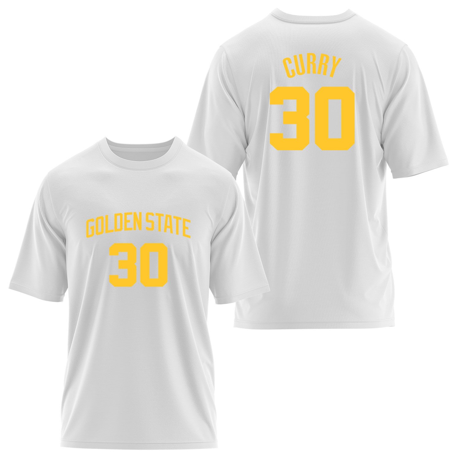 Stephen Curry Golden State Forma Oversize Tişört L - Beyaz