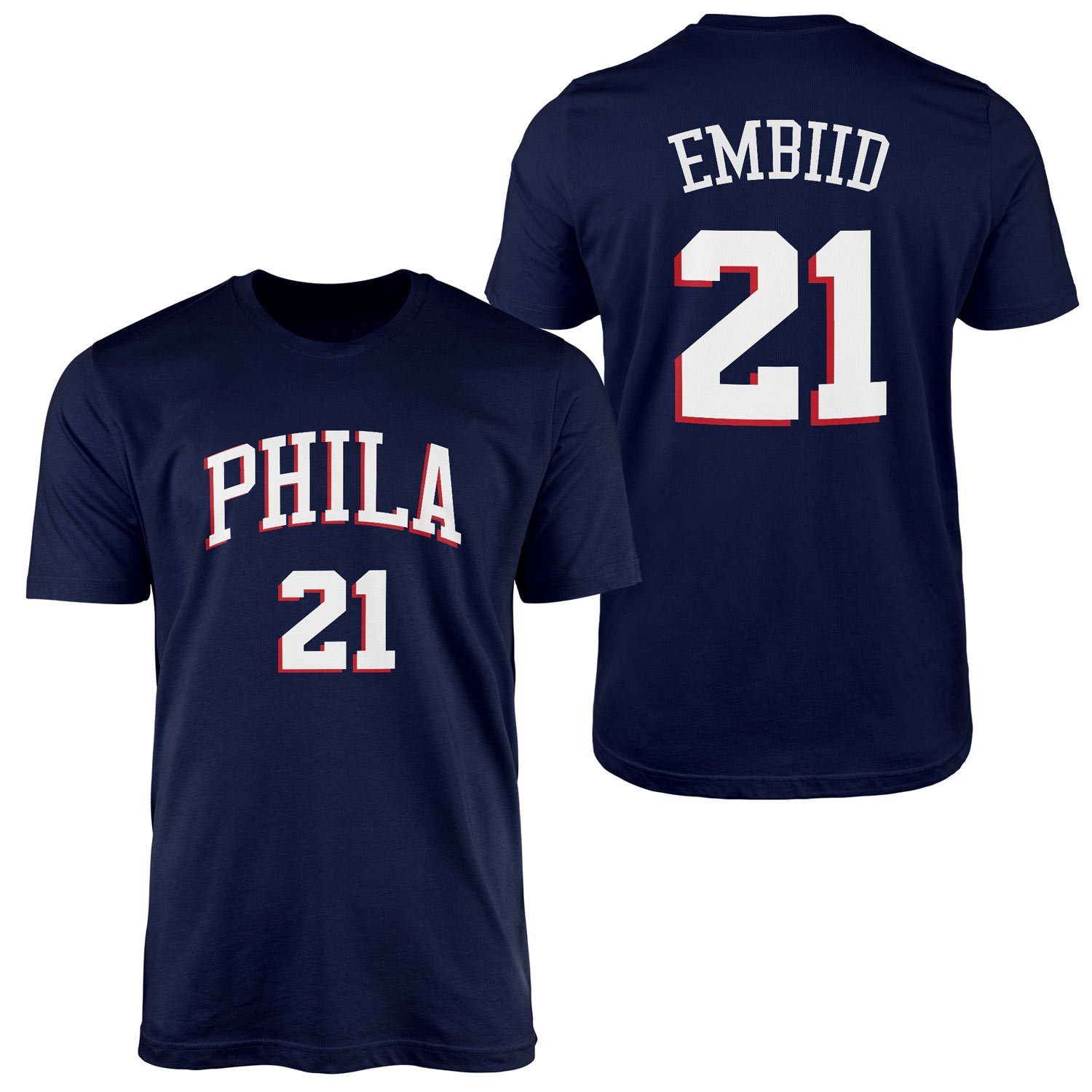 Joel Embiid Philadelphia Forma Tişört XL - İndigo Mavisi