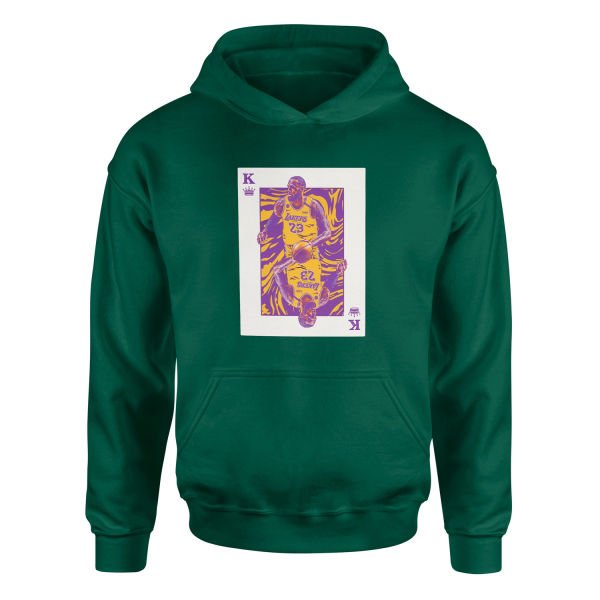 King James Card Hoodie XXL - Nefti Yeşili