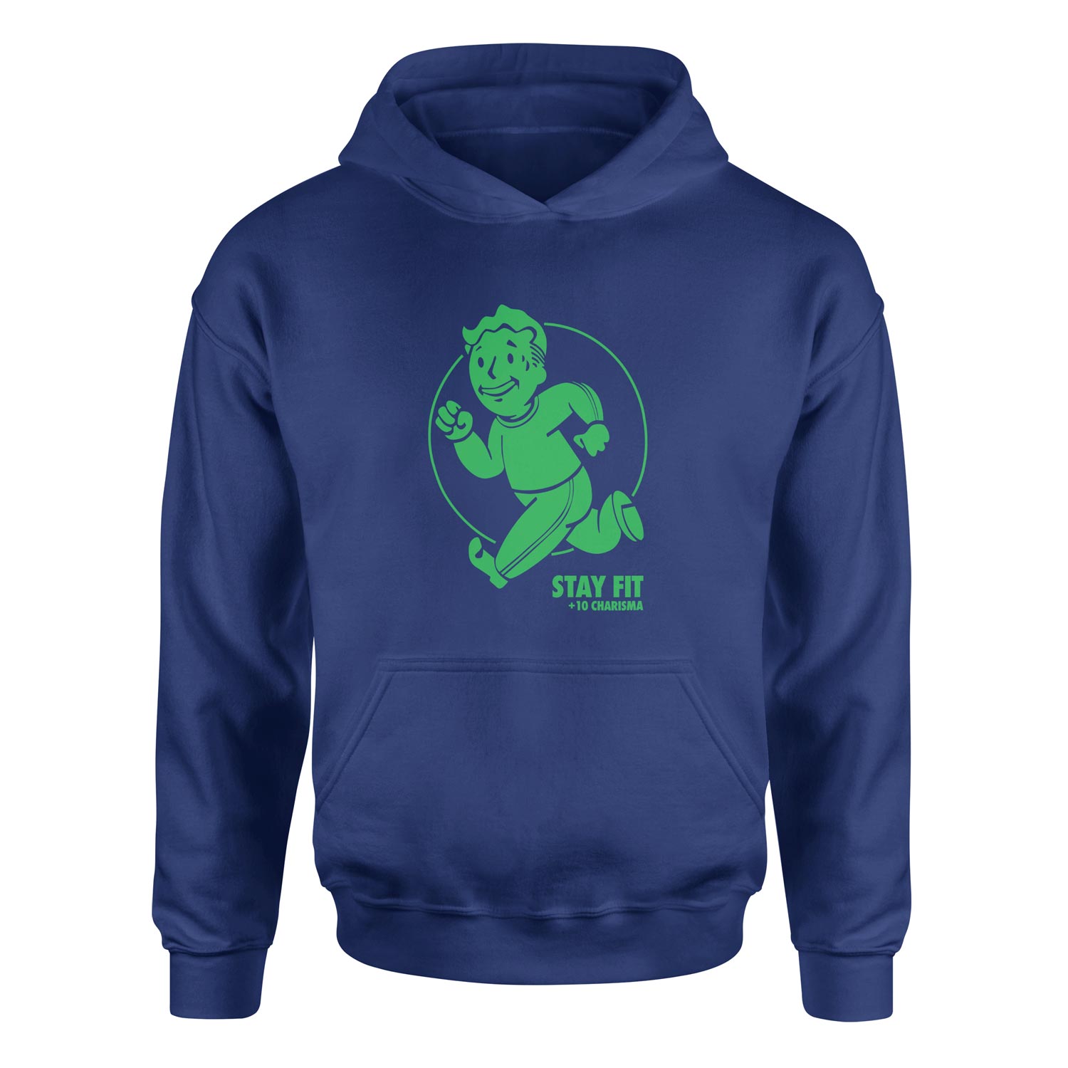 Vault Boy Stay Fit Hoodie XXL - İndigo Mavisi