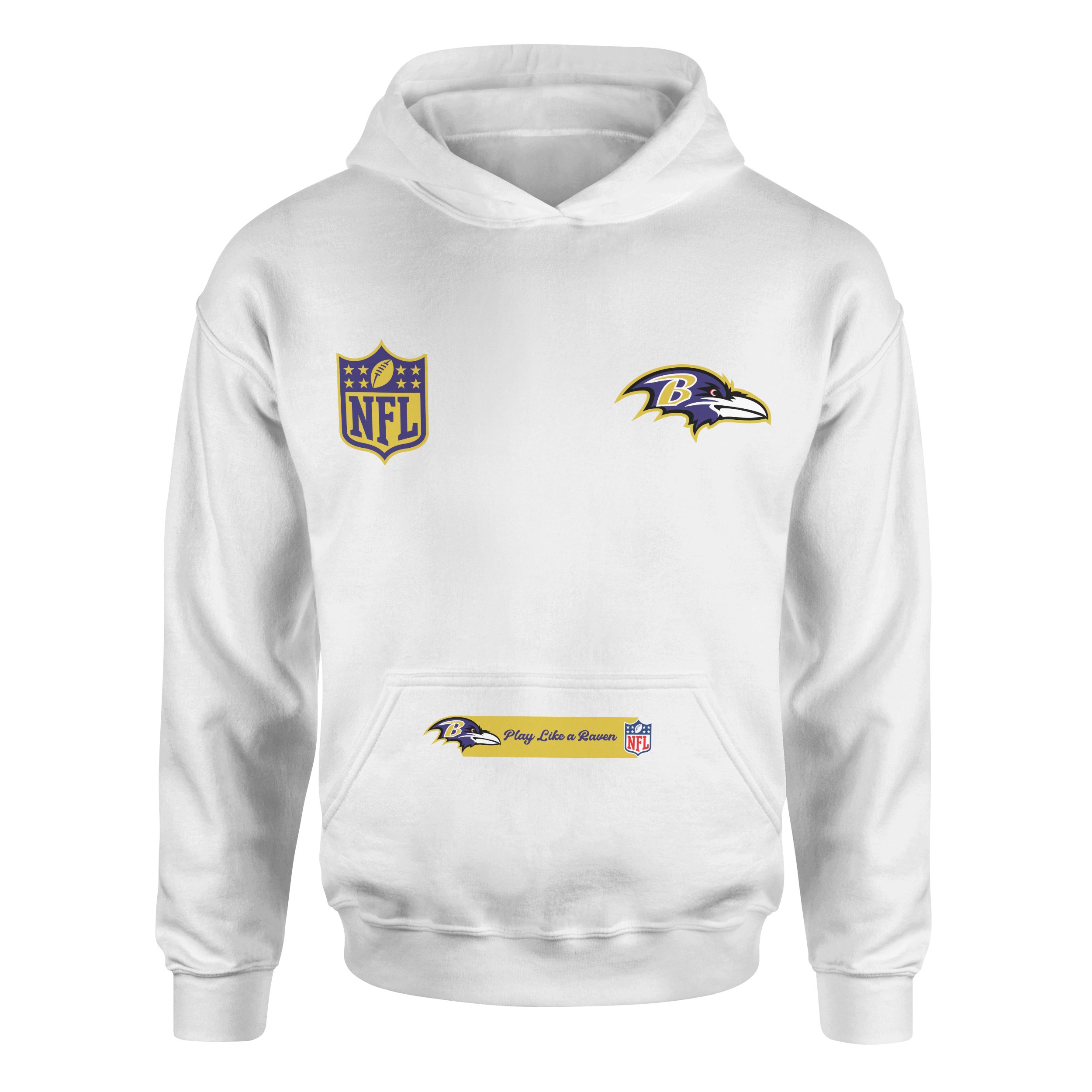 Play Like a Raven Baltimore Ravens MVP Hoodie M - Beyaz