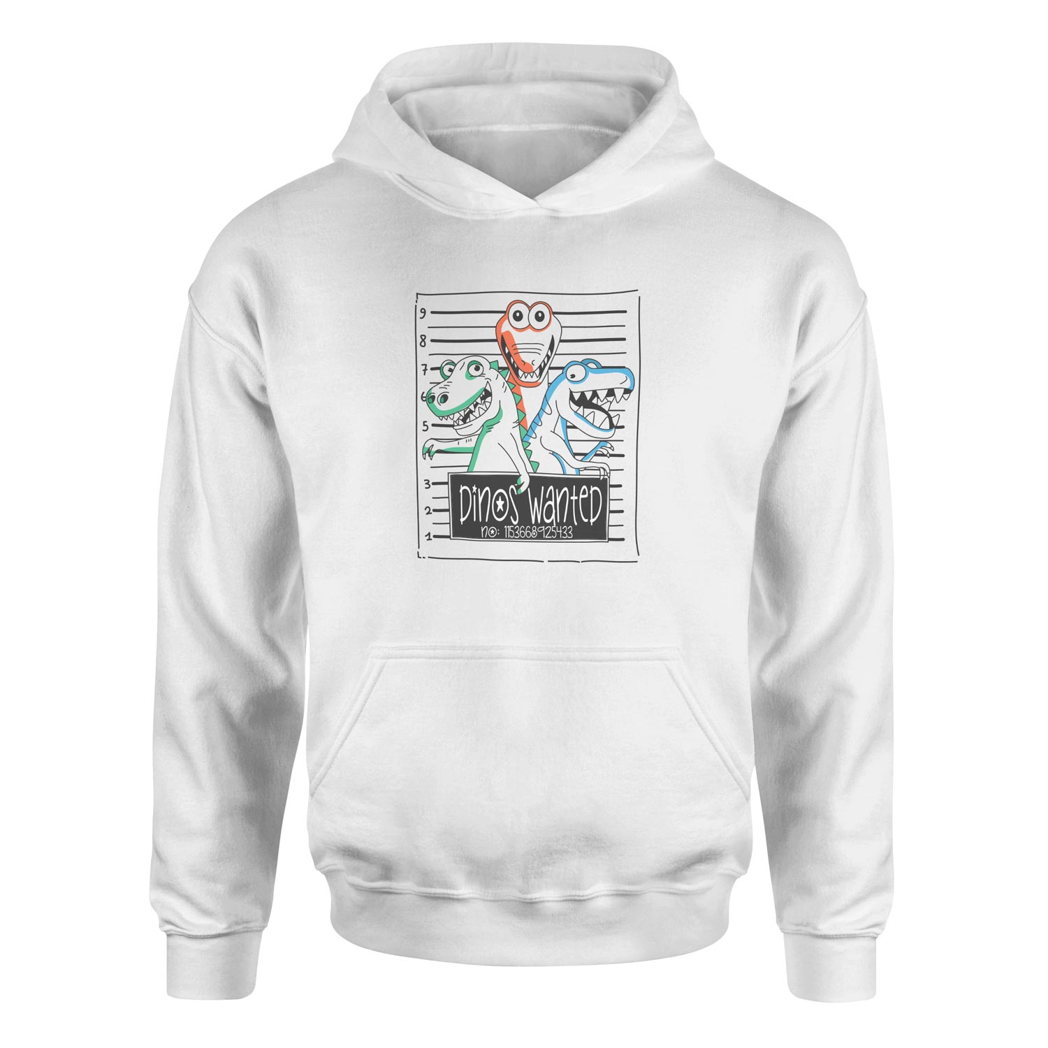 Dinos Wanted Hoodie L - Beyaz