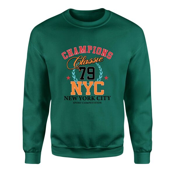 Champions Classic NYC Sweatshirt S - Nefti Yeşili