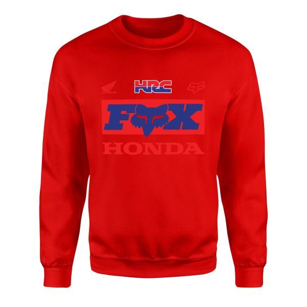 HONDA Racing x Fox Sweatshirt L - Kırmızı