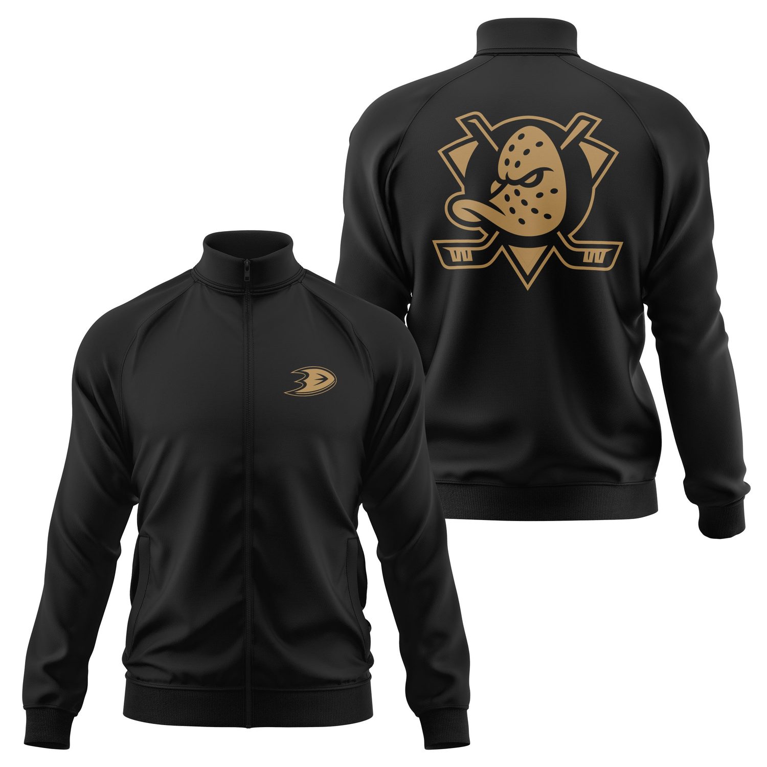 Anaheim Ducks SE Fermuarlı Sweatshirt S - Siyah