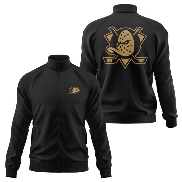 Anaheim Ducks SE Fermuarlı Sweatshirt S - Siyah