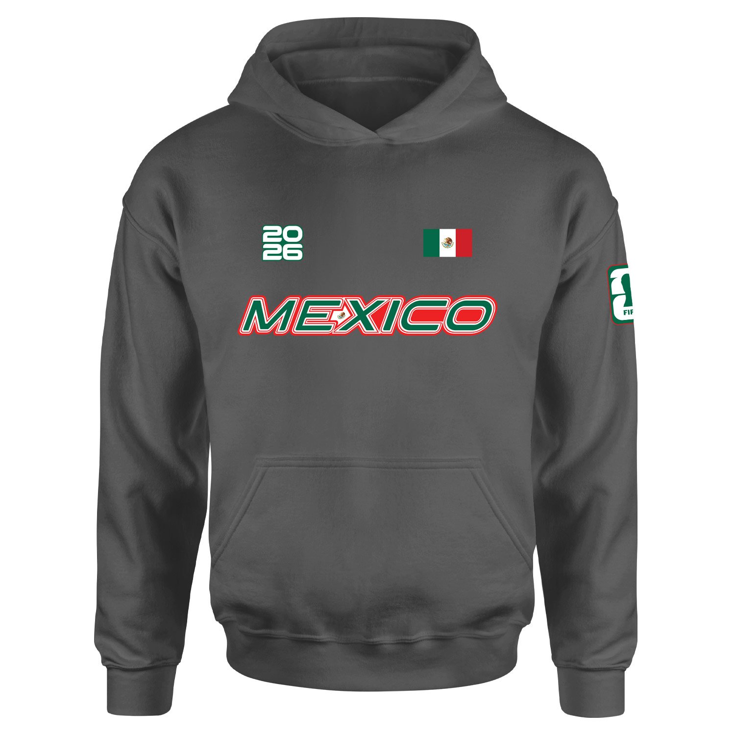 Meksika 2026 Hoodie L - Füme