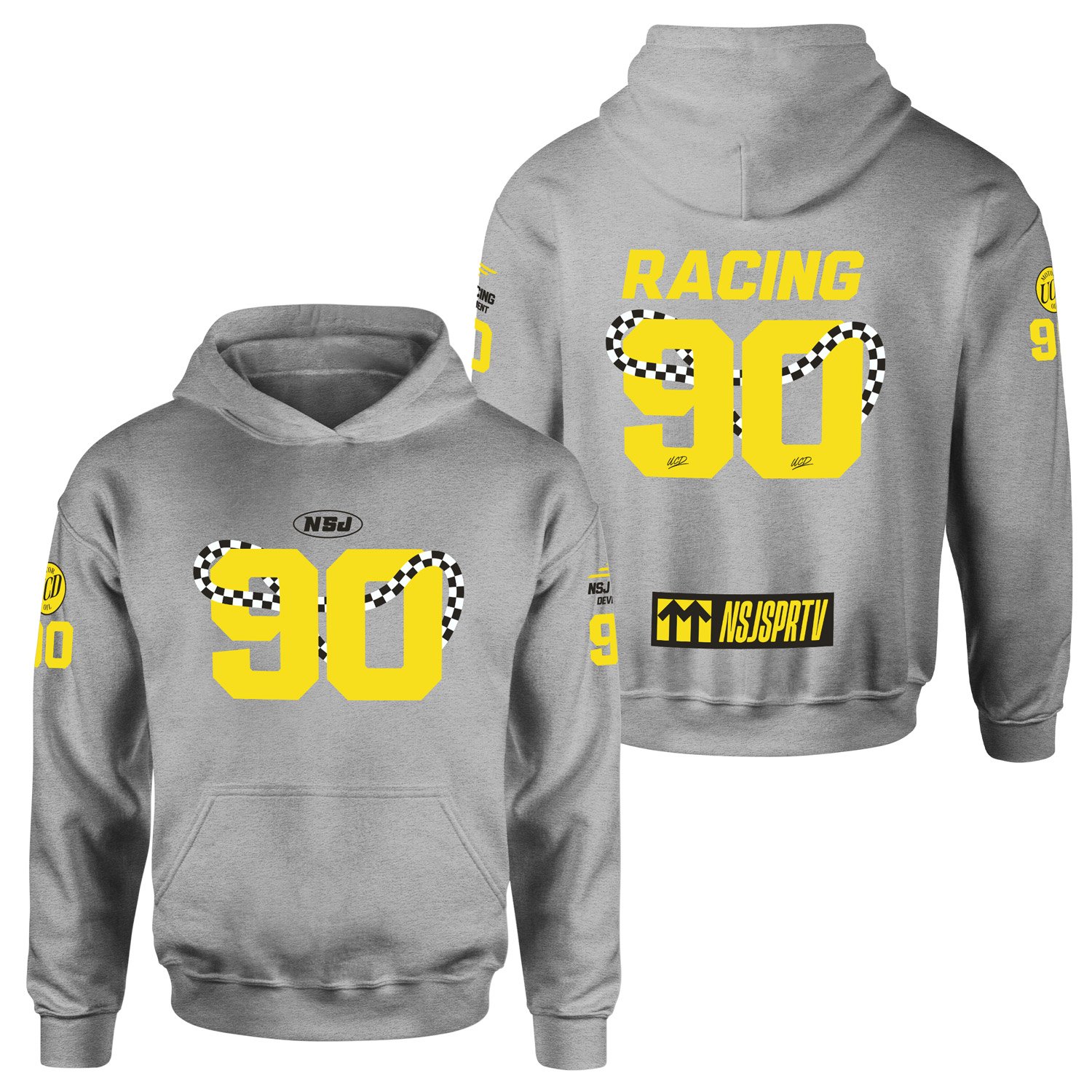 NSJSPRTV Racing Development Teamline Hoodie M - Gri