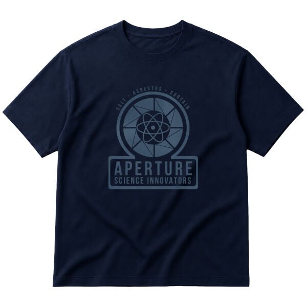 Aperture Labs | Science Innovators Oversize Tişört M - İndigo Mavisi