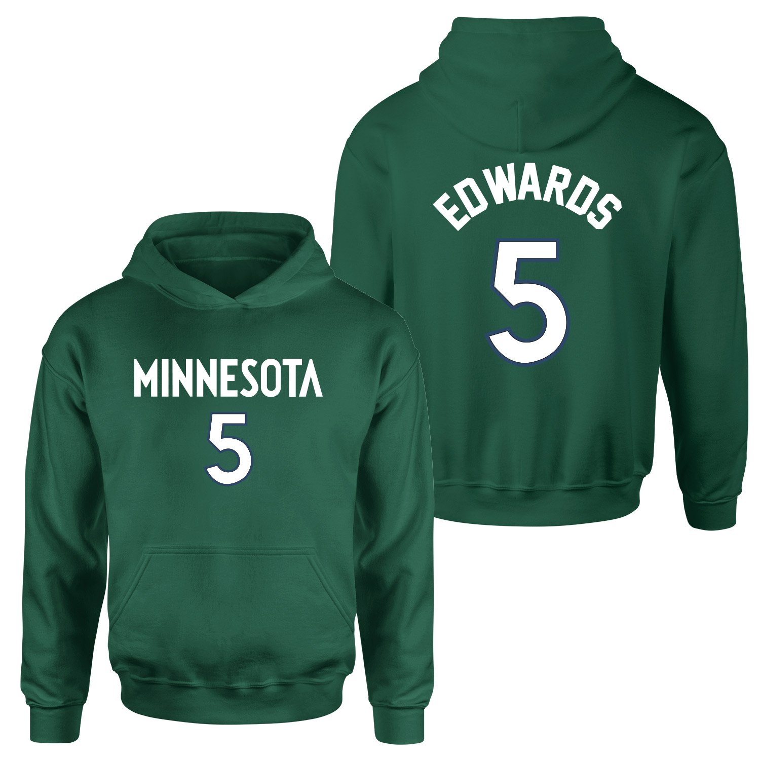 Anthony Edwards Minnesota Jersey Hoodie L - Nefti Yeşili