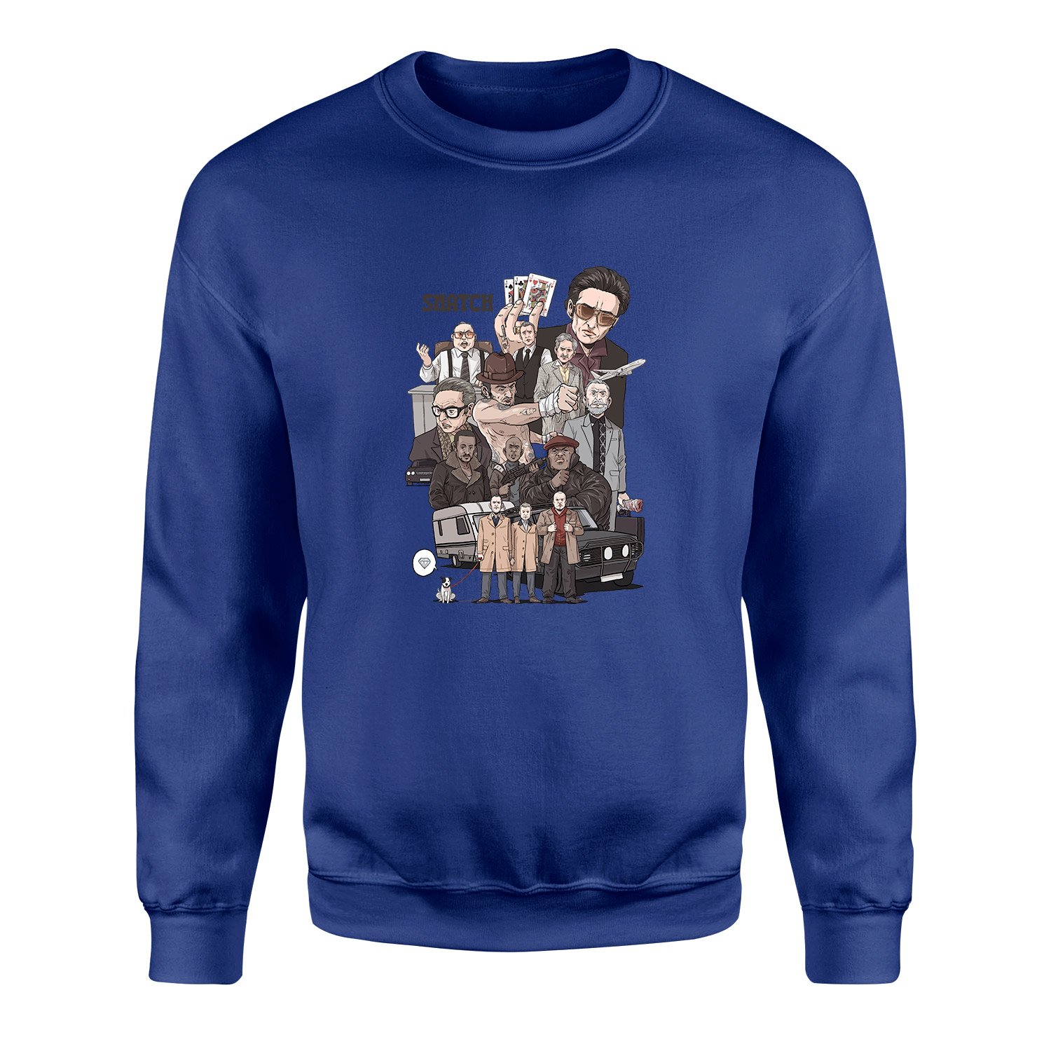 Snatch Movie Sweatshirt XL - İndigo Mavisi