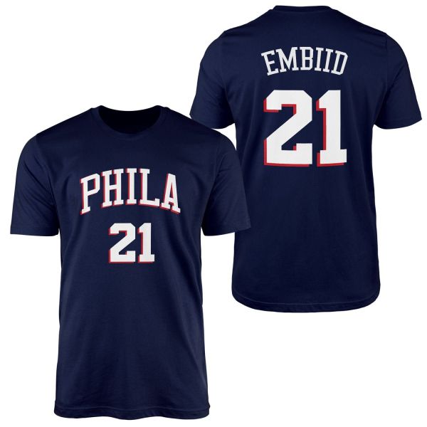 Joel Embiid Philadelphia Forma Tişört S - İndigo Mavisi