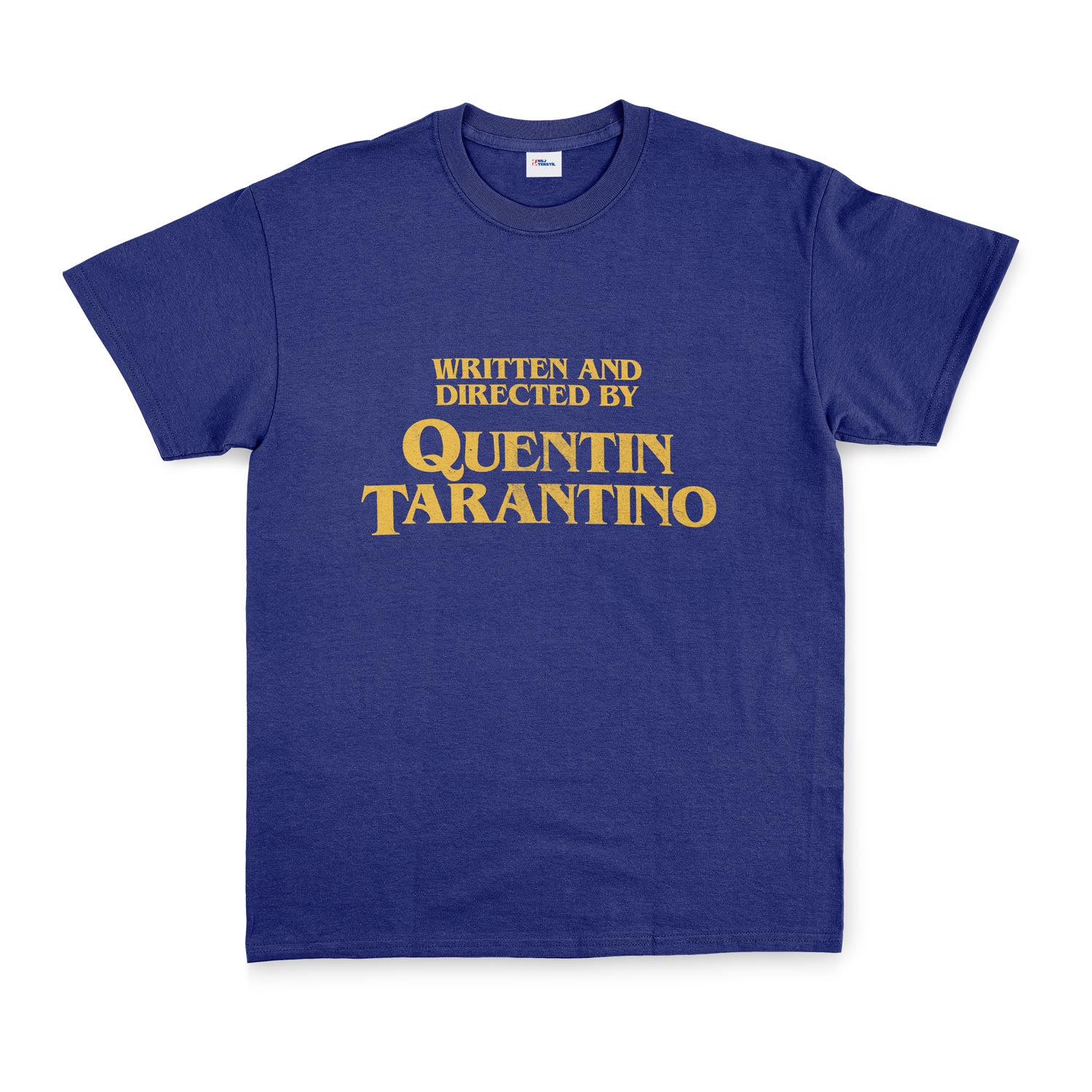 Written and Directed by Quentin Tarantino Tişört L - İndigo Mavisi