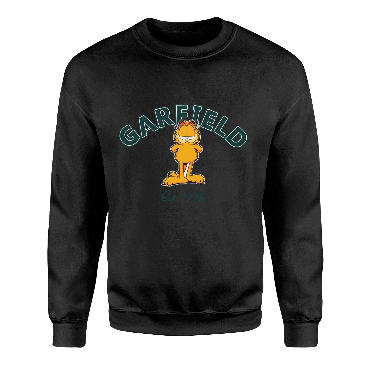 Garfield, est. 1978 Sweatshirt L - Siyah