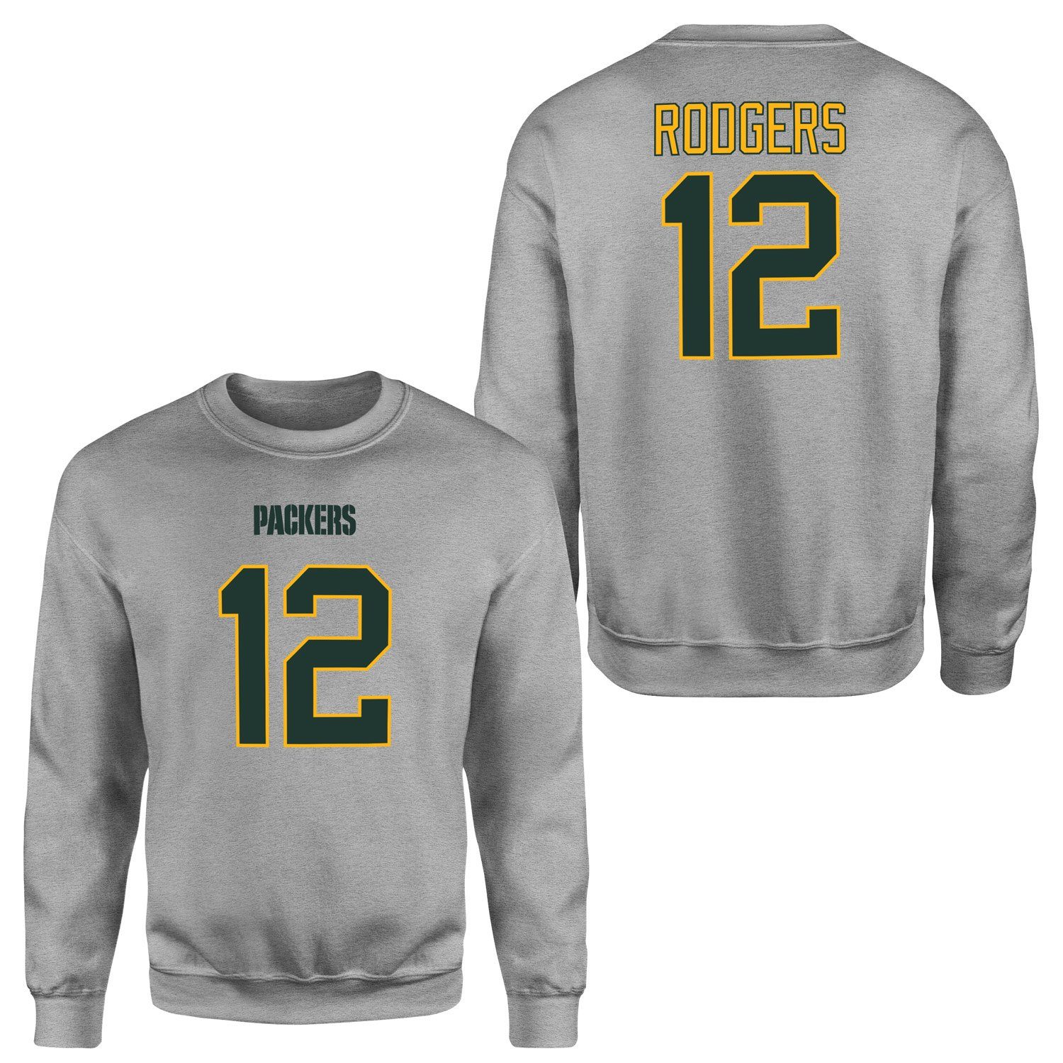 Aaron Rodgers Green Bay Packers Sweatshirt S - Gri