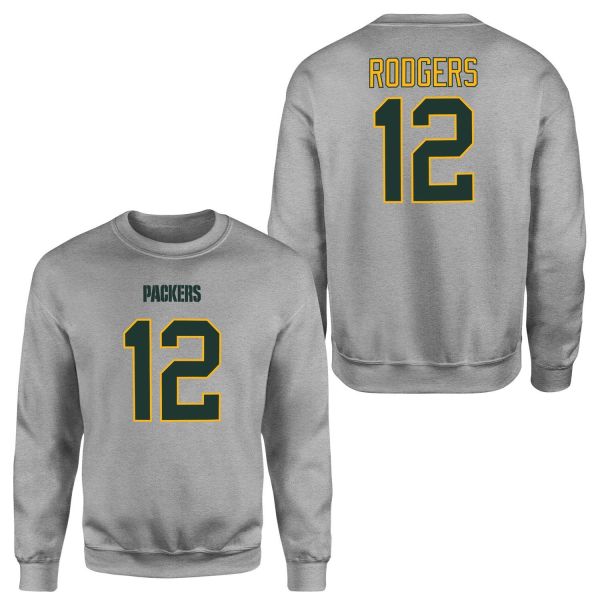 Aaron Rodgers Green Bay Packers Sweatshirt S - Gri
