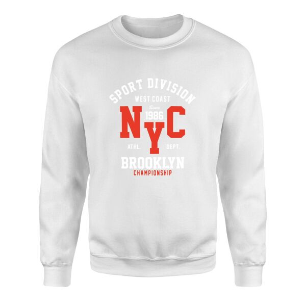 NYC West Coast SD Sweatshirt XL - Beyaz