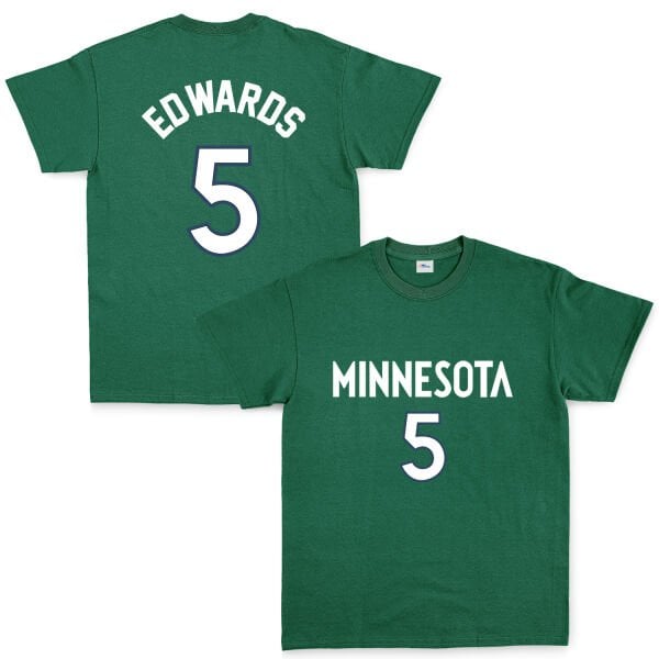Anthony Edwards Minnesota Jersey Tişört M - Nefti Yeşili