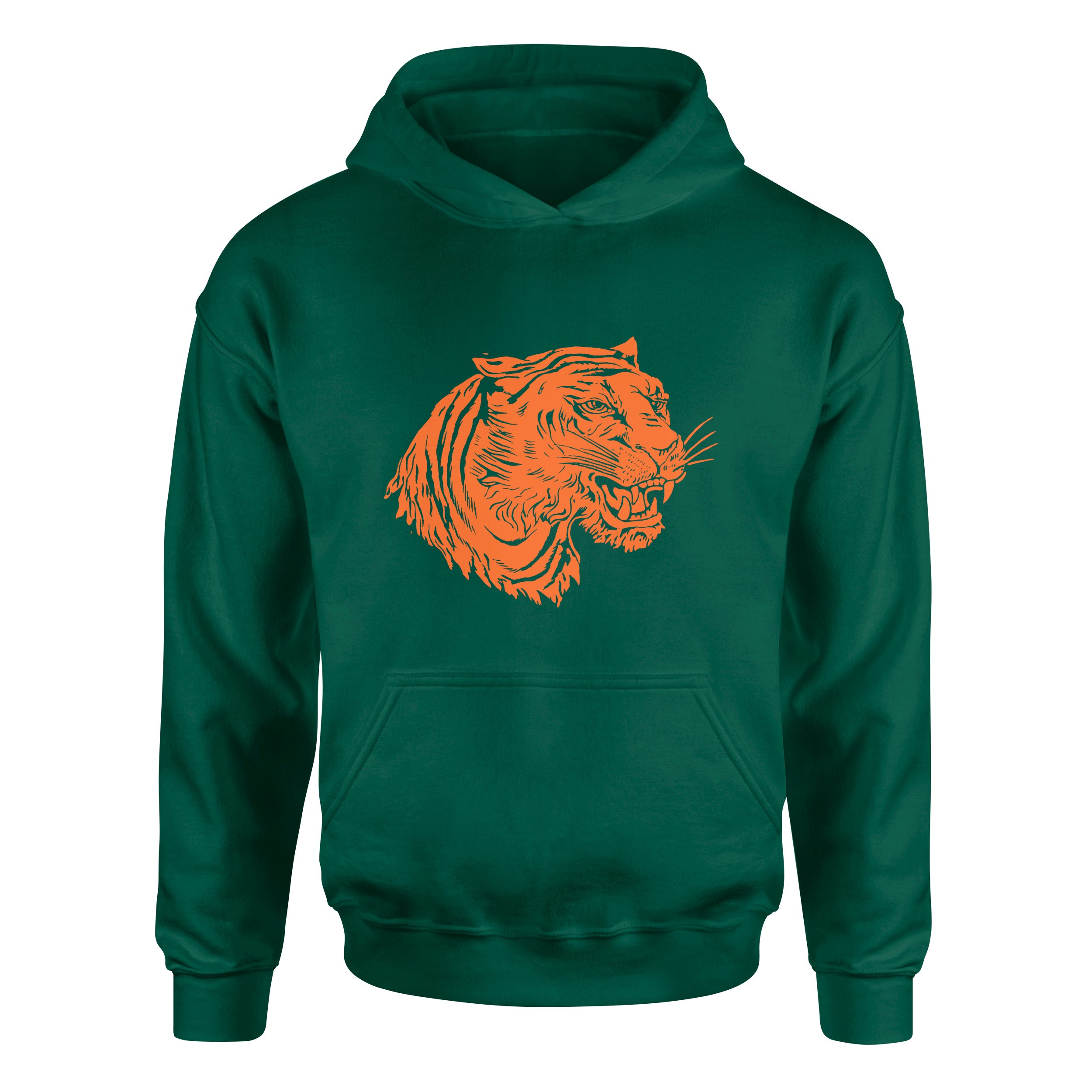 Clemson Tiger Print Hoodie S - Nefti Yeşili