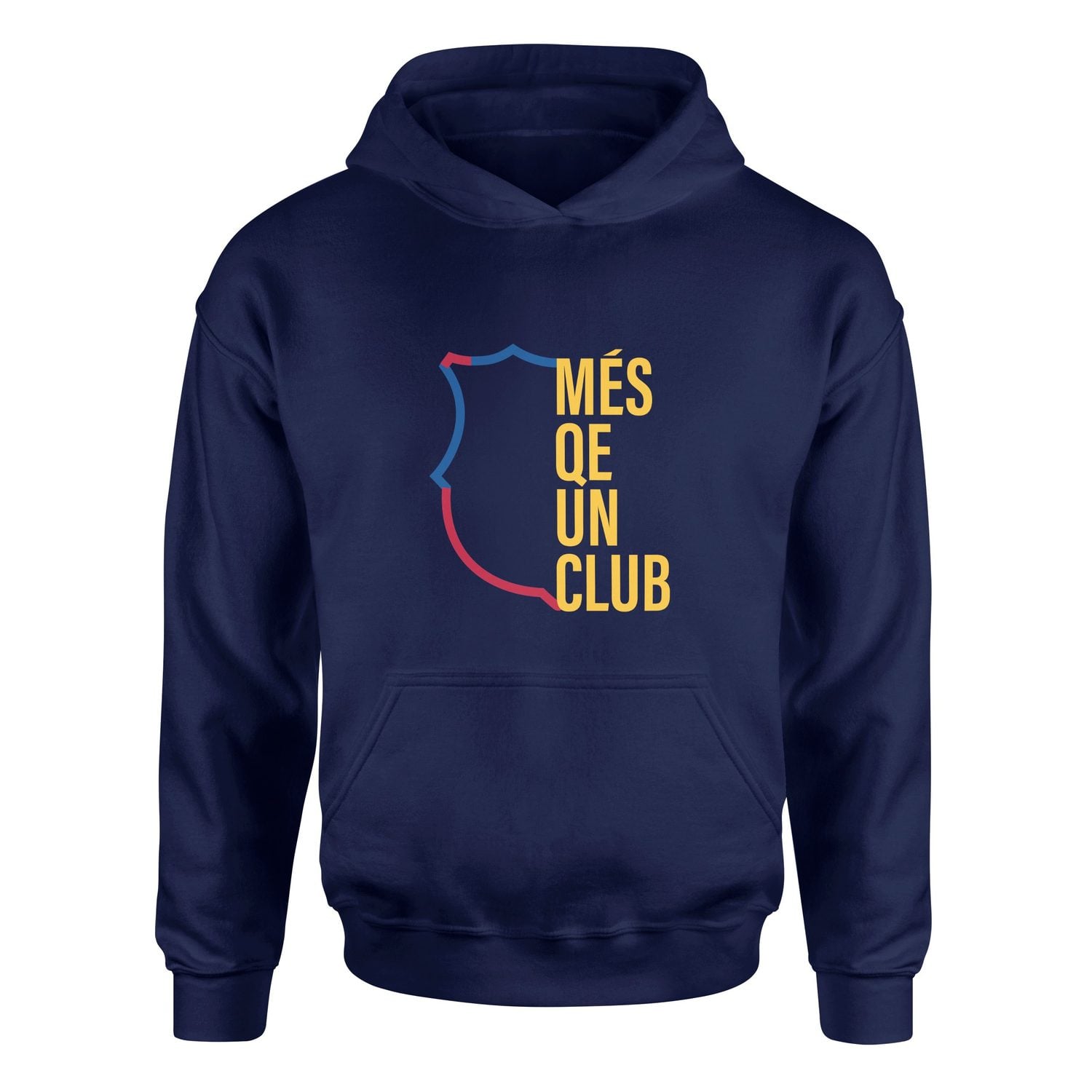 Més que un Club | FC Barcelona Hoodie S - İndigo Mavisi