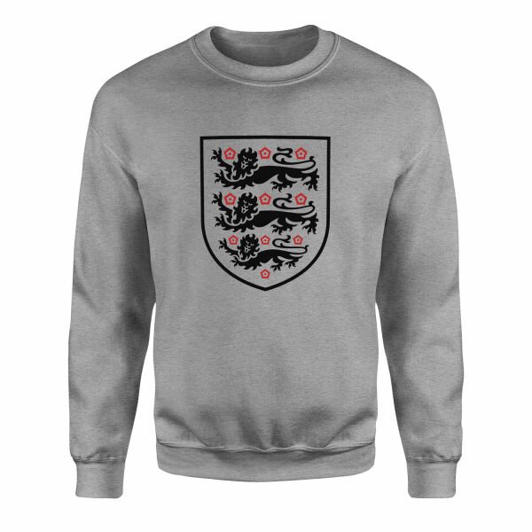 Three Lions Shield Sweatshirt M - Gri