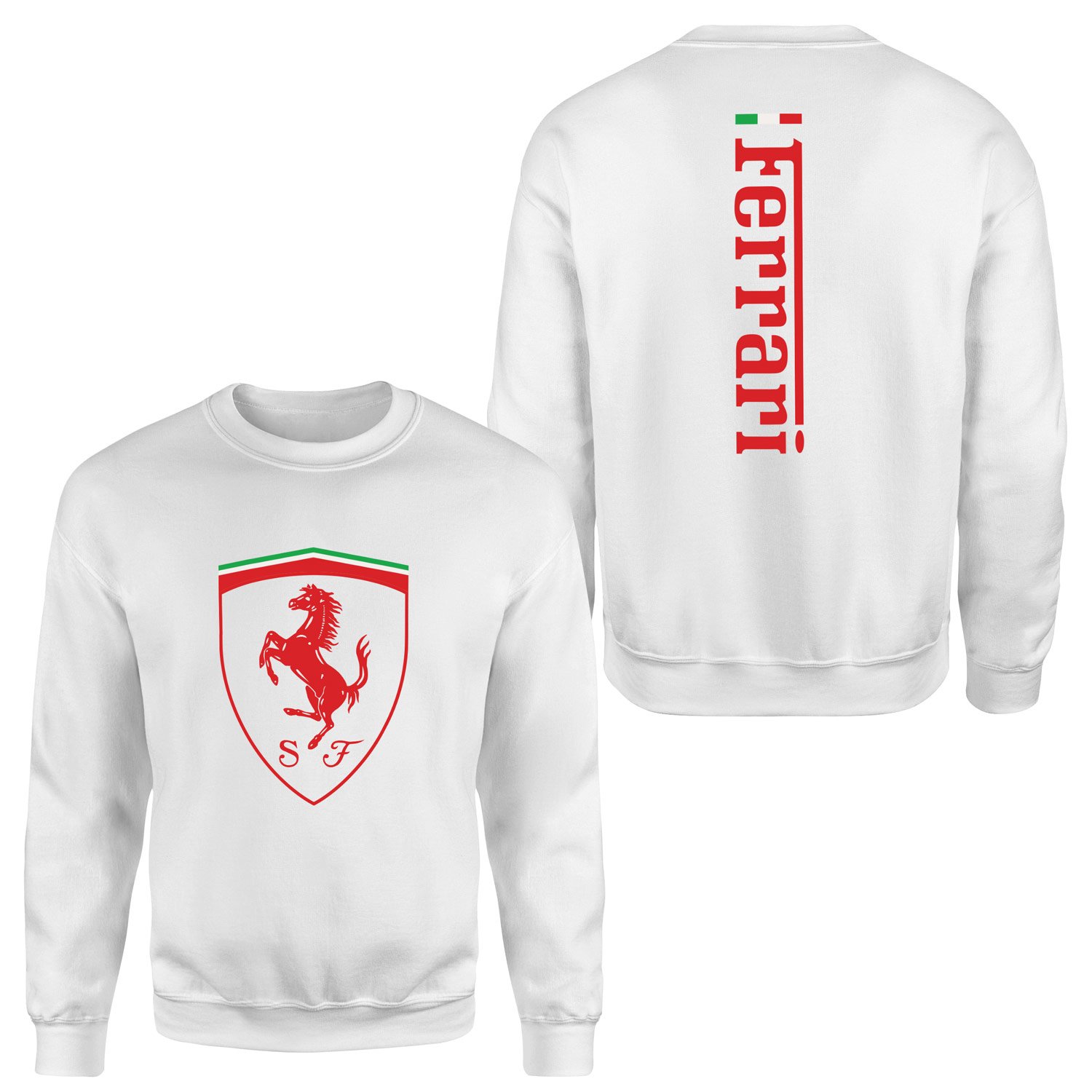 Scuderia Ferrari SE 24 Siyah Sweatshirt M - Beyaz