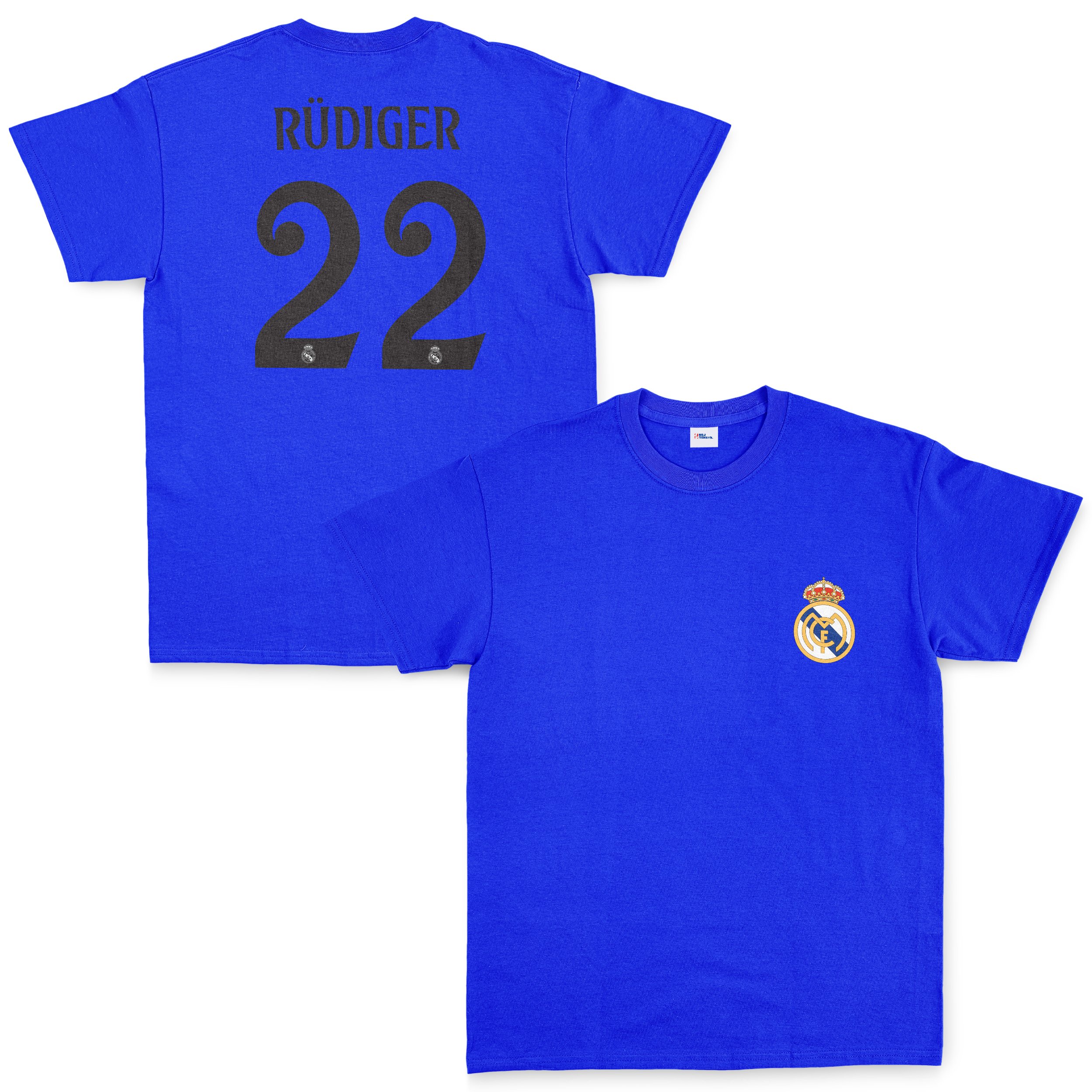 Rüdiger Real Madrid Forma Tişört M - Mavi