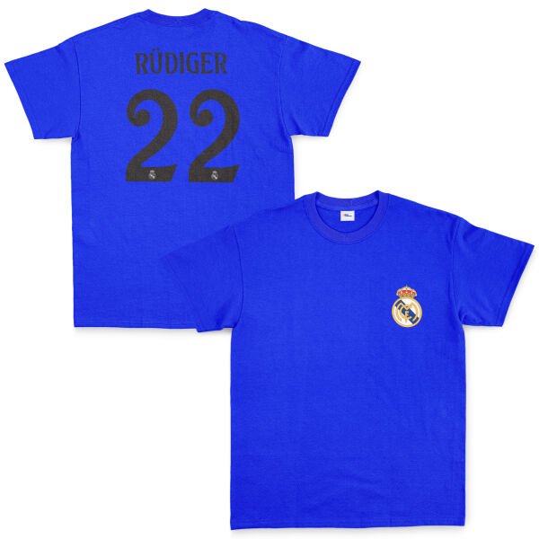 Rüdiger Real Madrid Forma Tişört M - Mavi