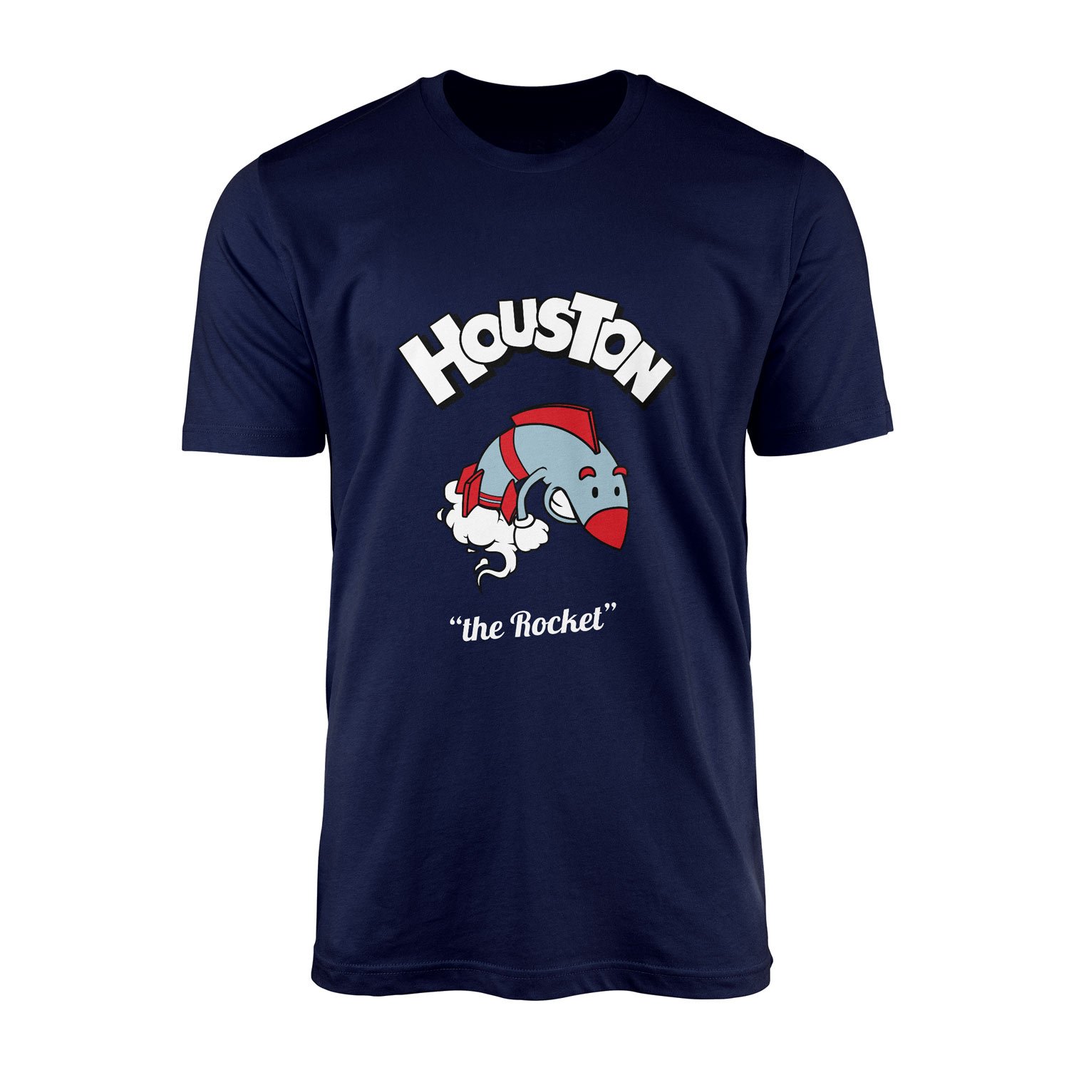 Houston Cartoon Tişört XXL - İndigo Mavisi