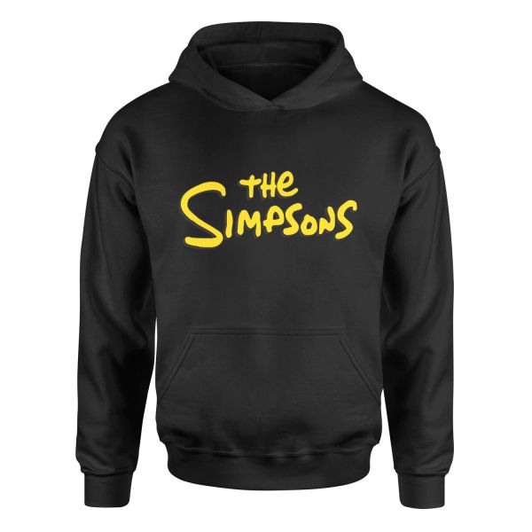 The Simpsons Hoodie XL - Siyah