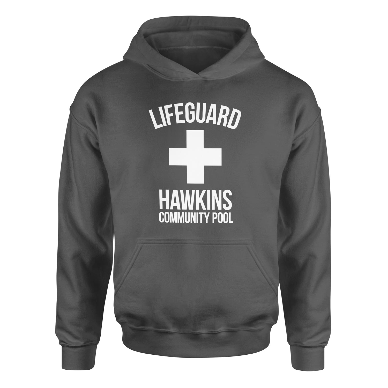 Hawkins Community Pool Lifeguard Hoodie XL - Füme