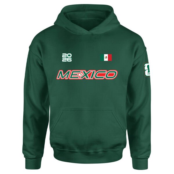 Meksika 2026 Hoodie M - Nefti Yeşili