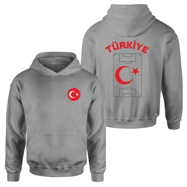 Türkiye Dünya Kupası 2026 Hoodie S - Gri