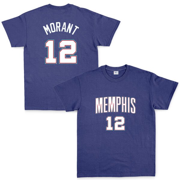 Ja Morant Memphis Forma Tişört S - İndigo Mavisi