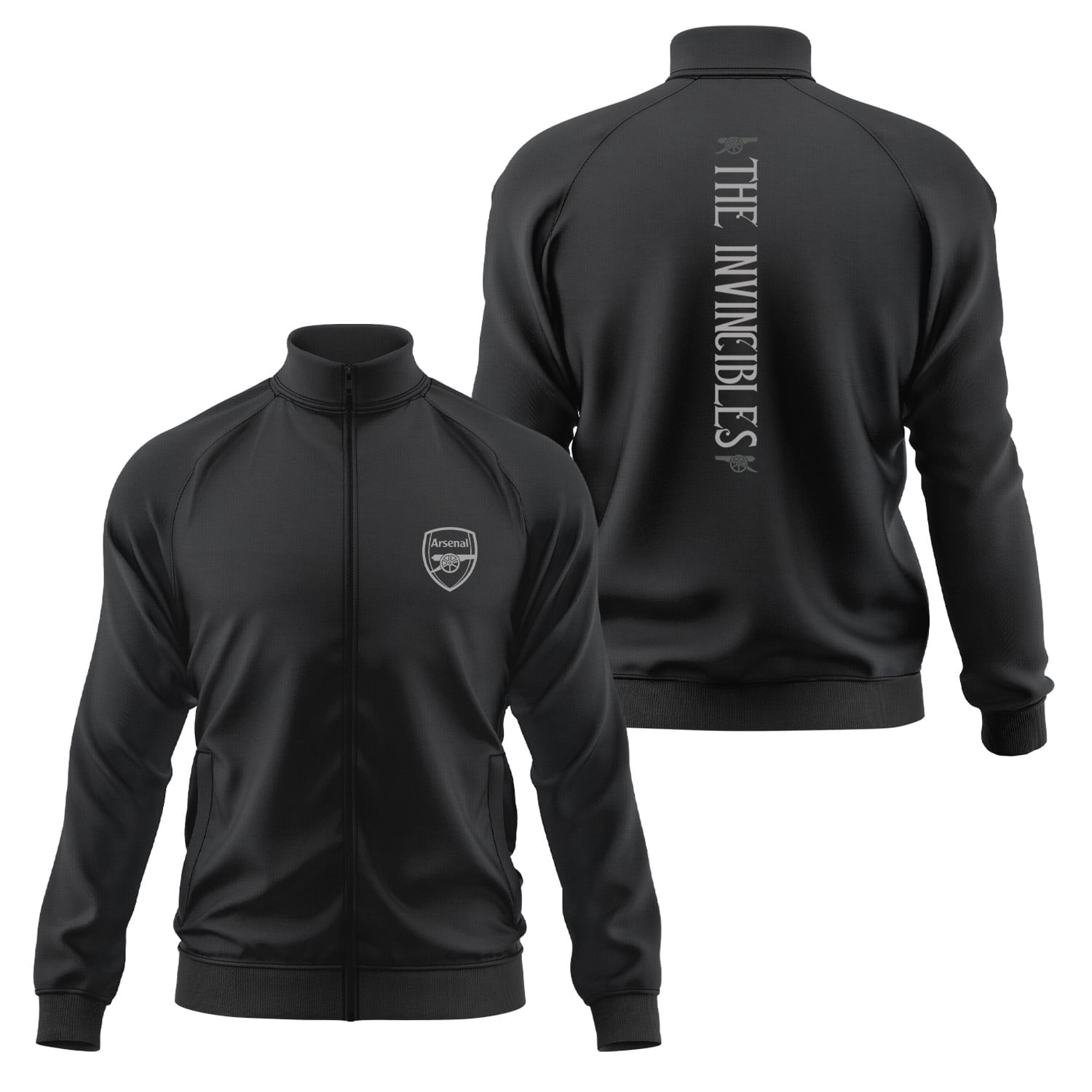 Arsenal Football Club | The Invincibles Fermuarlı Sweatshirt XXL - Siyah | OUTLET