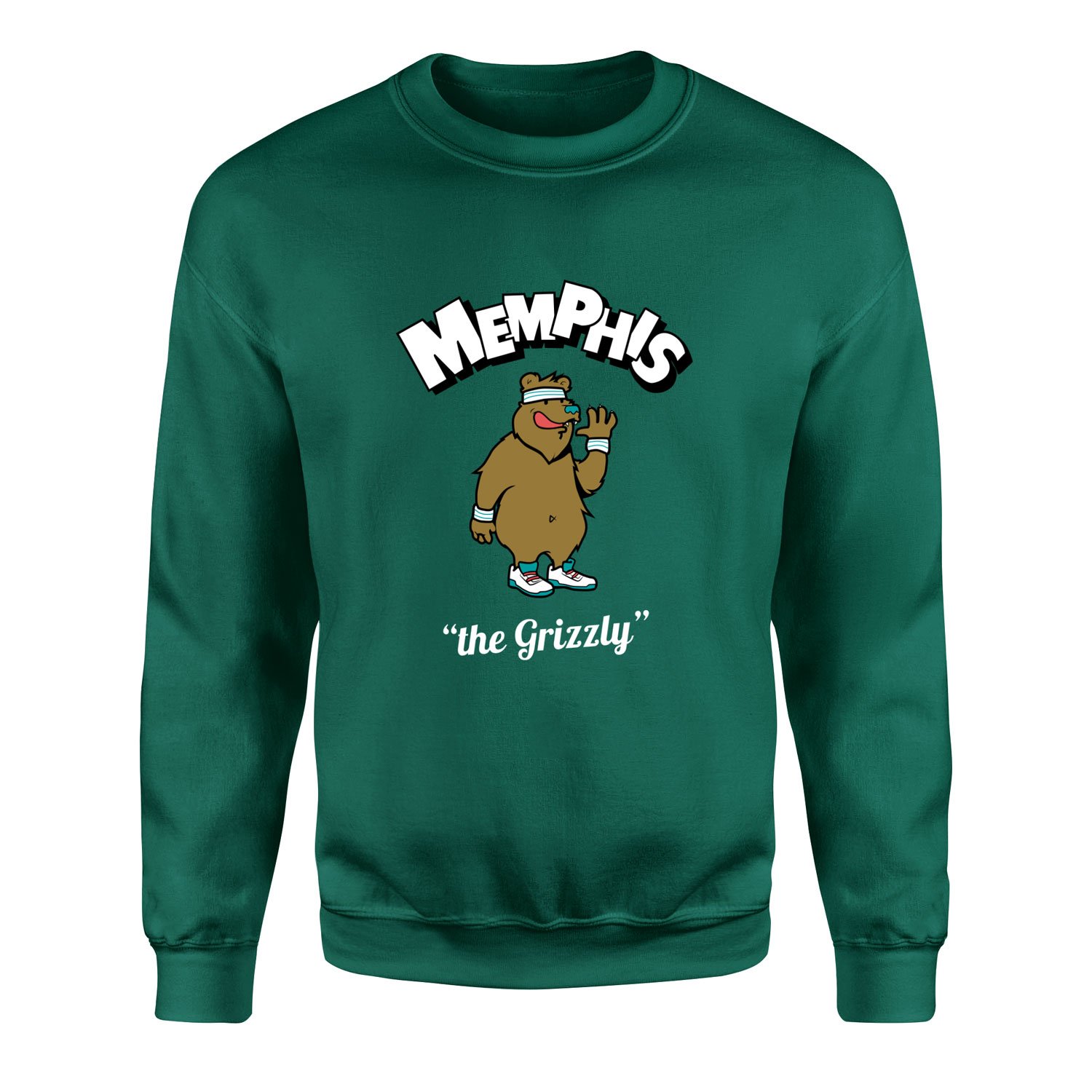 Memphis Cartoon Sweatshirt XXL - Nefti Yeşili