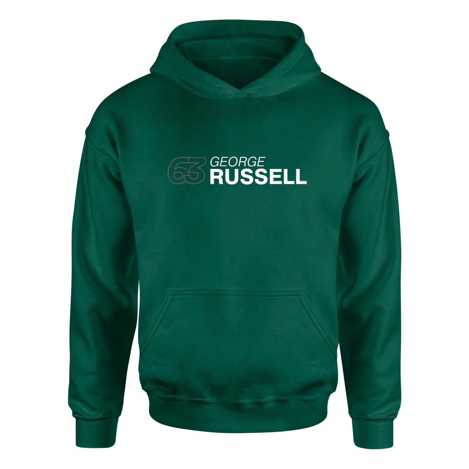 George Russell 63 Hoodie M - Nefti Yeşili