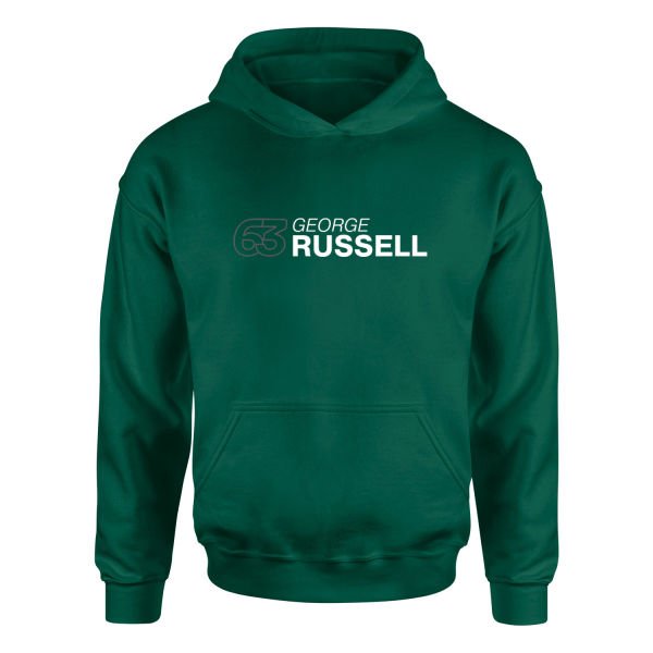 George Russell 63 Hoodie M - Nefti Yeşili