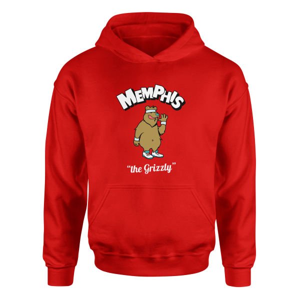 Memphis Cartoon Hoodie S - Kırmızı