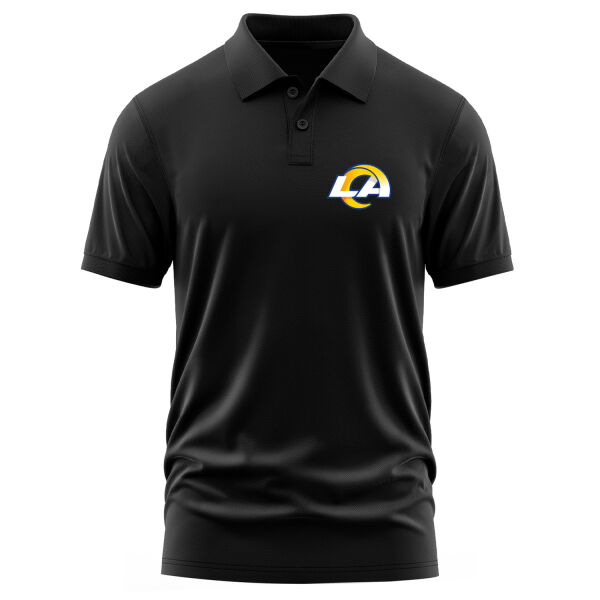 Los Angeles Rams Polo Tişört L - Siyah