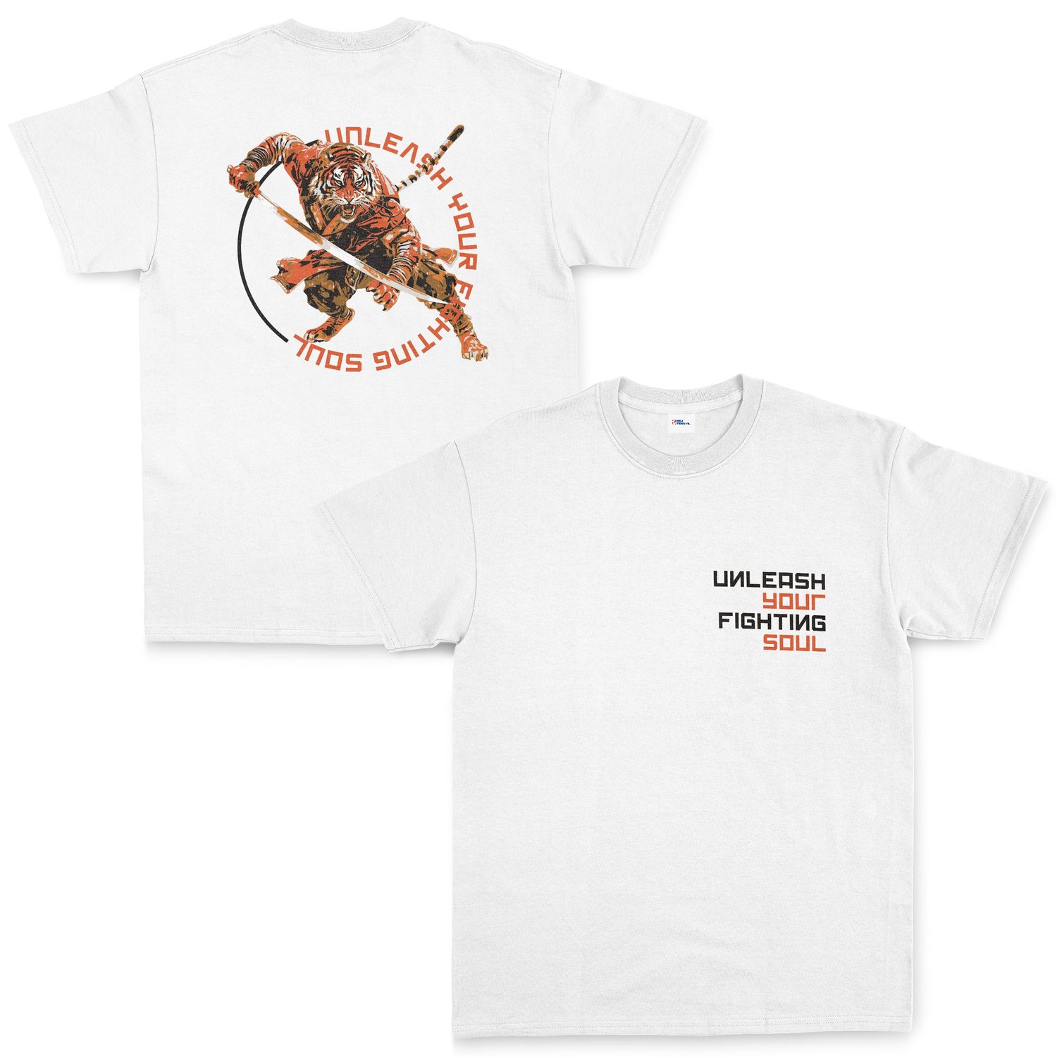 Unleash Your Fighting Soul | Siberian Tiger Tişört XL - Beyaz