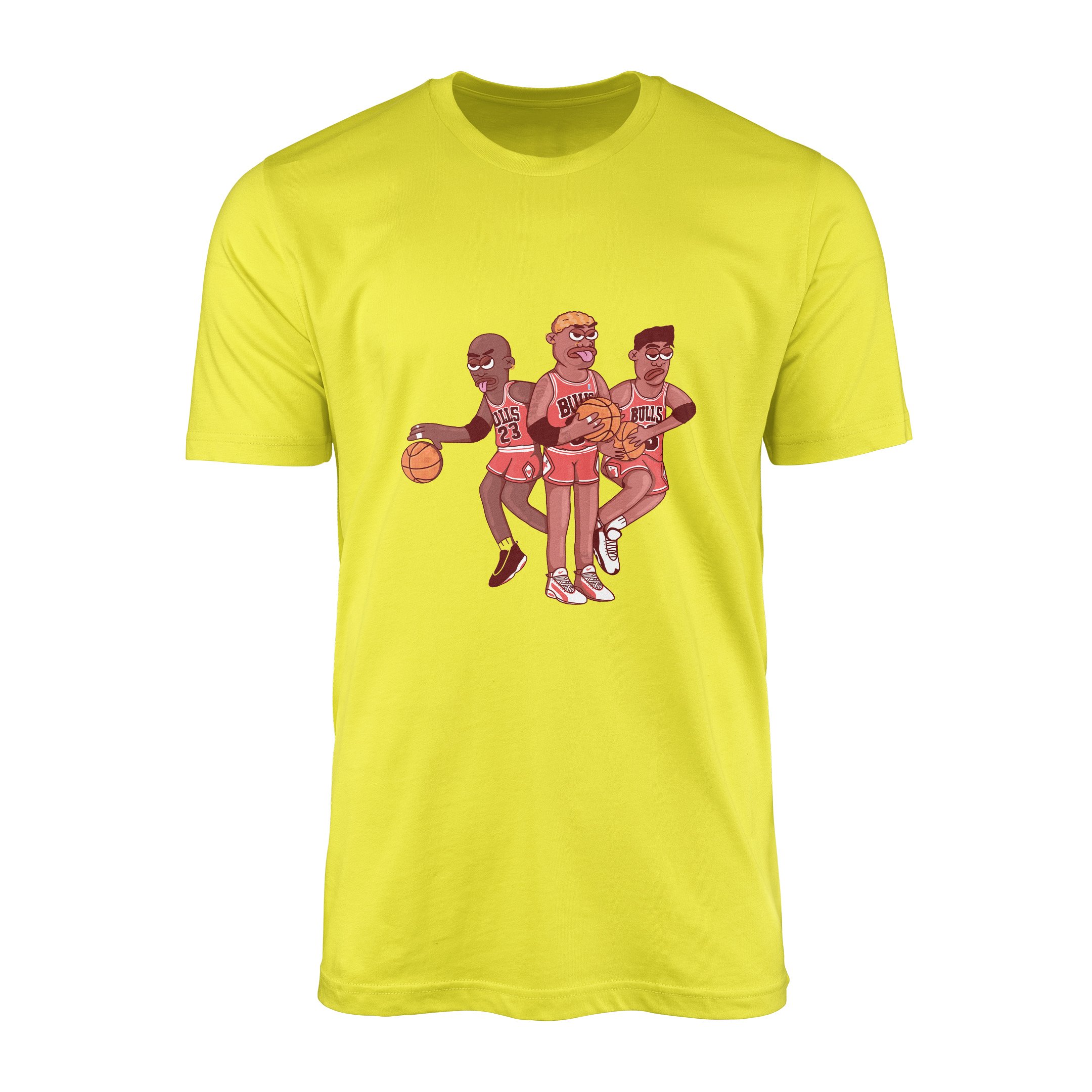 Jordan, Pippen, Rodman II Tişört XL - Sarı