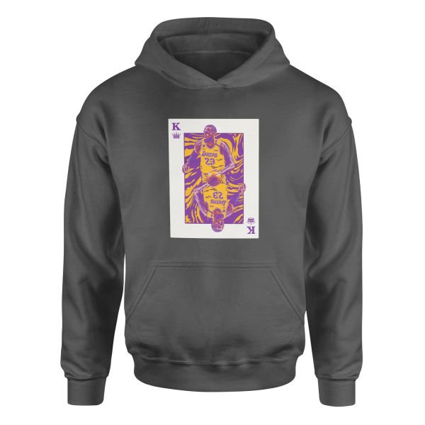 King James Card Hoodie L - Füme