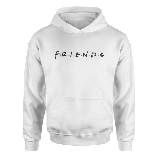 Friends Hoodie XL - Beyaz